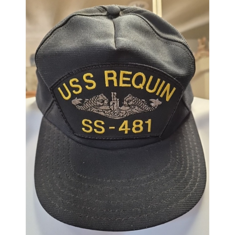 USS Requin SS-481 Submarine Embroidered Patch Snapback Hat Cap Made In USA